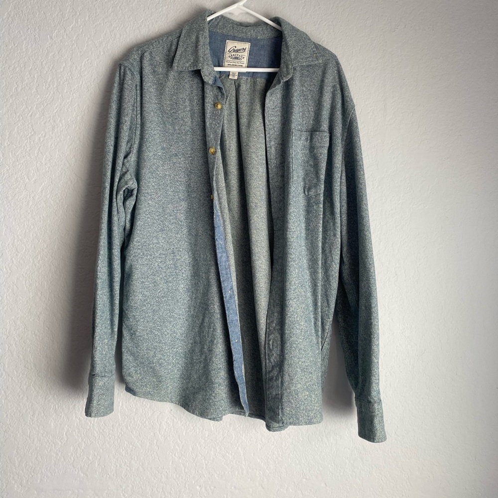 Heathered blue button up🙂